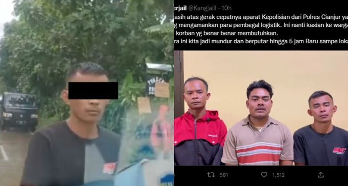 Diduga Preman ‘Pungli’ Cegat Relawan Masuk ke Posko Pengungsian Cianjur, Buat Video Minta Maaf