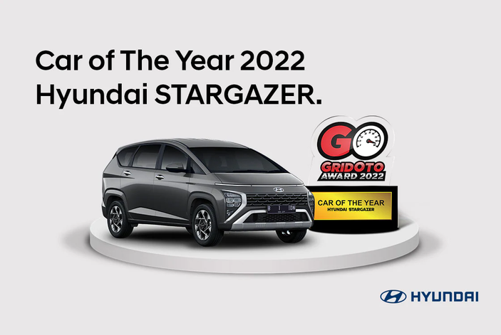 Hyundai Motors Indonesia Raih Penghargaan Car of The Year dari GridOto Award 2022