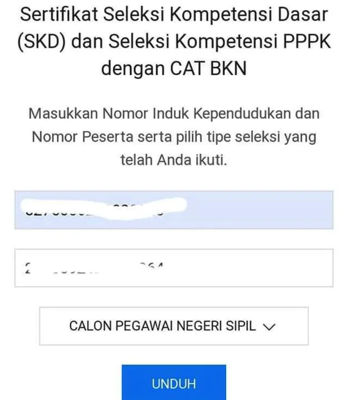 Ini Cara Cetak Sertifikat Nilai SKD CPNS Dan Seleksi Kompetensi PPPK ...