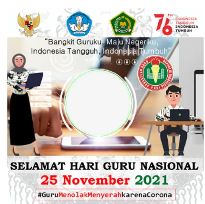 Twibbon Hari Guru Nasional, Segera Download Dan Pasang Di Media Sosial ...