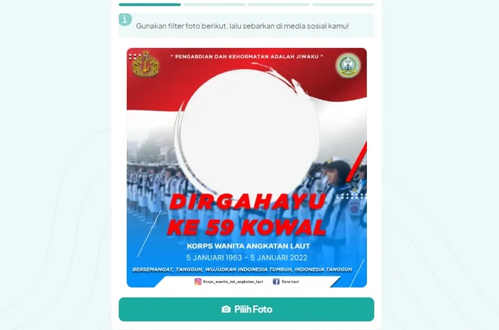 10 Link Twibbon Hari Dirgahayu Kowal 5 Januari No 10 Ada Foto Tentara