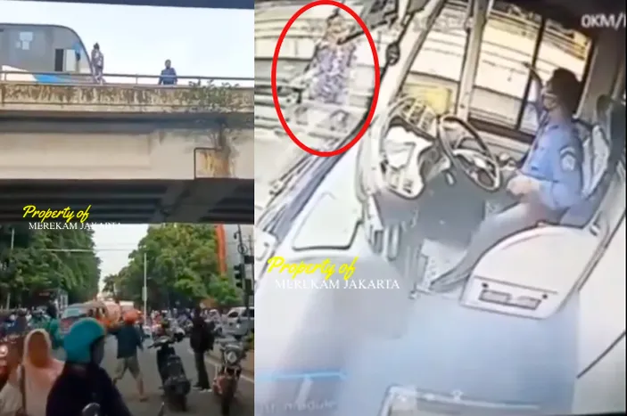 Viral Aksi Heroik Sopir Bus Transjakarta Selamatkan Wanita Yang Hendak