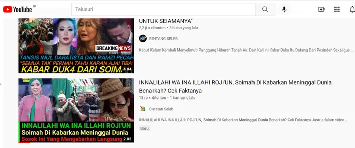 CEK FAKTA, Soimah Meninggal Dunia Benarkah Hal Ini Simak Penelusuran ...