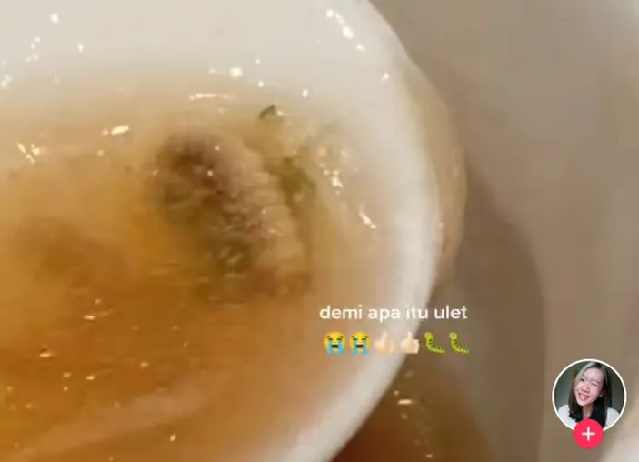 Viral Wanita Ini Temukan Ulat Di Mangkok Sop Saat Makan Di Restoran