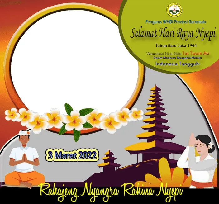 Twibbon Ucapan Hari Raya Nyepi 2022, Berikut Cara Pasang Dan Download ...