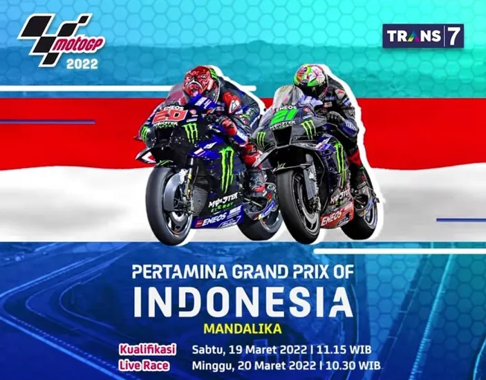 LINK LIVE STREAMING MotoGP Mandalika 2022, Pokoknya Jangan Lupa Nonton ...