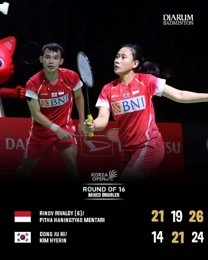 Update Pertandingan Korea Open 2022 Siang Ini, 3 Wakil Indonesia ke