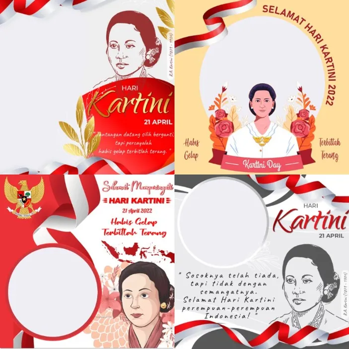 20 Twibbon Hari Ra Kartini 21 April 2022 Pasang Bingkai Foto Kata Ucapan Kartini Ini Lalu Share