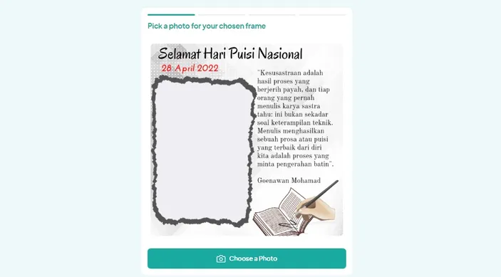 Kumpulan Twibbon Hari Puisi Nasional 2022, Download Di Link Ini Dan ...