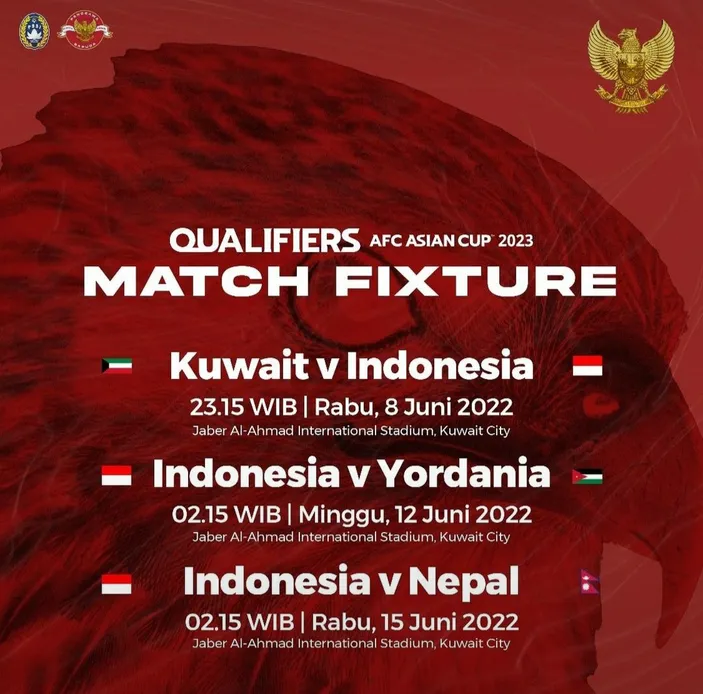 JADWAL KUALIFIKASI PIALA ASIA 2023: Timnas Indonesia Vs Kuwait, Skuad ...