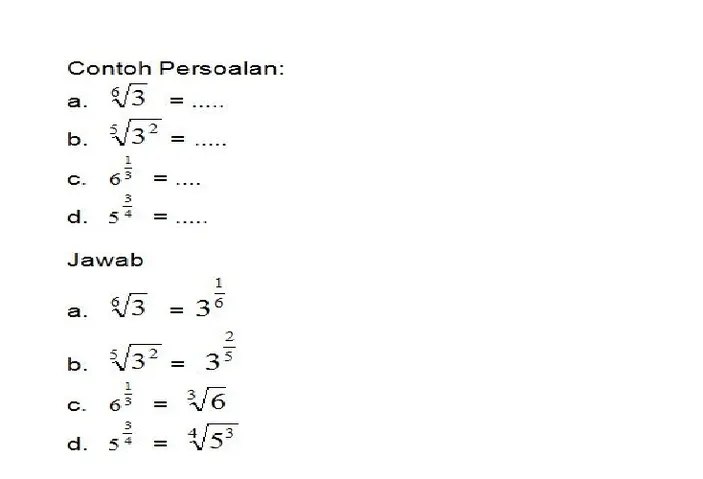 Ringkasan Materi, Latihan Soal Dan Kunci Jawaban Matematika: Bilangan ...