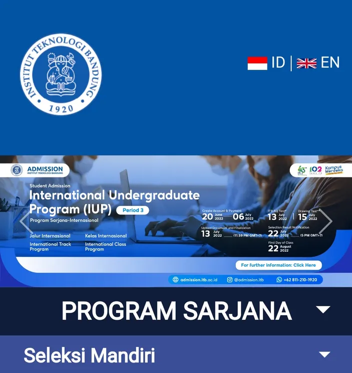 Pengumuman Hasil SM ITB 2022 Jam Berapa? Link Pengumuman Hasil Seleksi ...