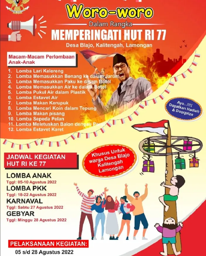 35 Macam Lomba 17 Agustus Anti Mainstream Untuk Anak-anak, Ibu-ibu ...