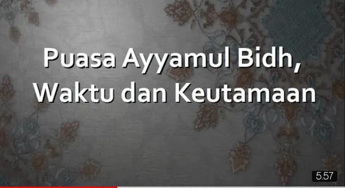 CEK Puasa Ayyamul Bidh Di Bulan Rabiul Awal 1446 H 'September 2024 ...