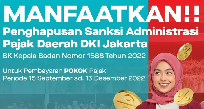 HORE! Bapenda DKI Jakarta Gelar Pemutihan Pajak 2022, Ini Jadwal Dan ...