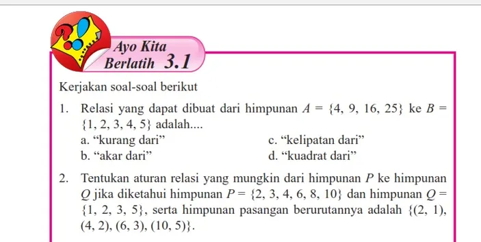 20 Contoh Soal UTS PTS Kelas 8 SMP MTs Matematika Semester 1 Tahun 2022 ...