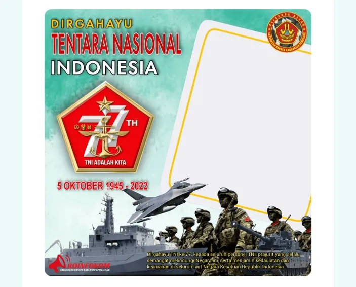 Link Twibbon Hut Tni Ke Tanggal Oktober Gratis Download Dan Sejarah Singkat