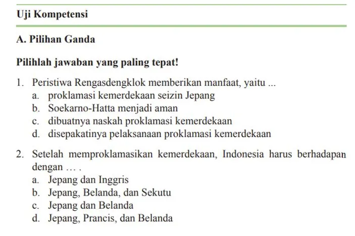 Kunci Jawaban IPS Kelas 9 Halaman 283 284 285 Uji Kompetensi Bab 4 ...