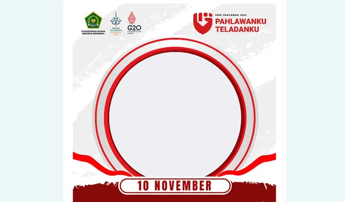 Pasang Twibbon Hari Pahlawan 2022 Kemenag Ri Unduh Bingkai Ucapan 10