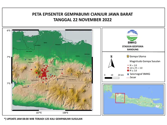 Update Gempa Cianjur Bmkg Catat 140 Kali Gempa Susulan Hingga Selasa