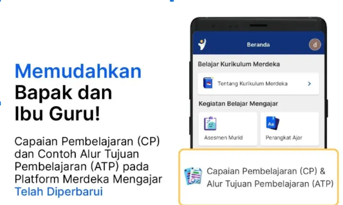 Fitur Baru Merdeka Mengajar Begini Cara Mudah Akses Cp Dan Atp Bagi Guru Cuma Lewat Hp 