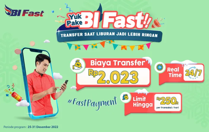 Transfer Akhir Tahun Pakai BI Fast di bank bjb, Ada Promo Biaya Rp2.023