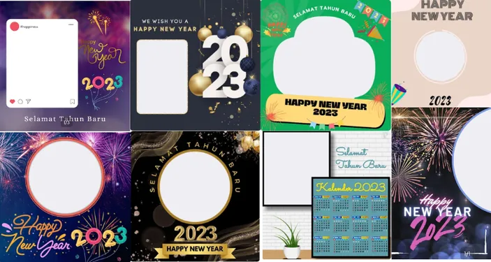 24 Link Twibbon Selamat Tahun Baru 2023 Gratis dengan Desain Unik, Cocok Jadi Foto Profil di Media Sosial