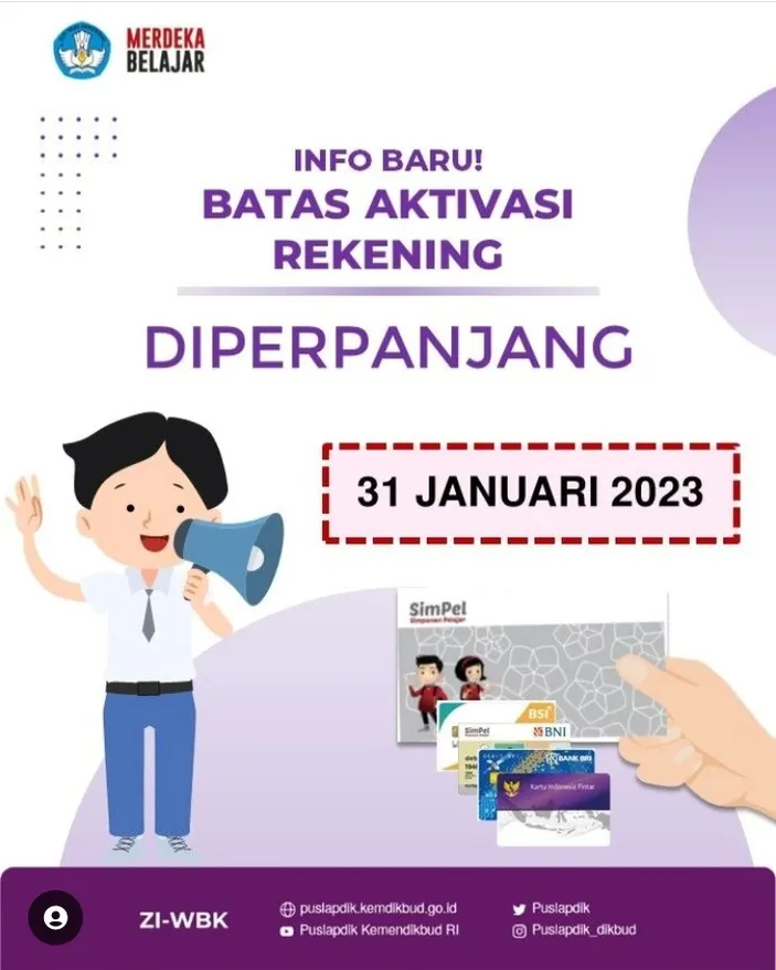 Cara Aktivasi Rekening PIP Kemdikbud: Cek Berkala Di Pip.kemdikbud.go ...