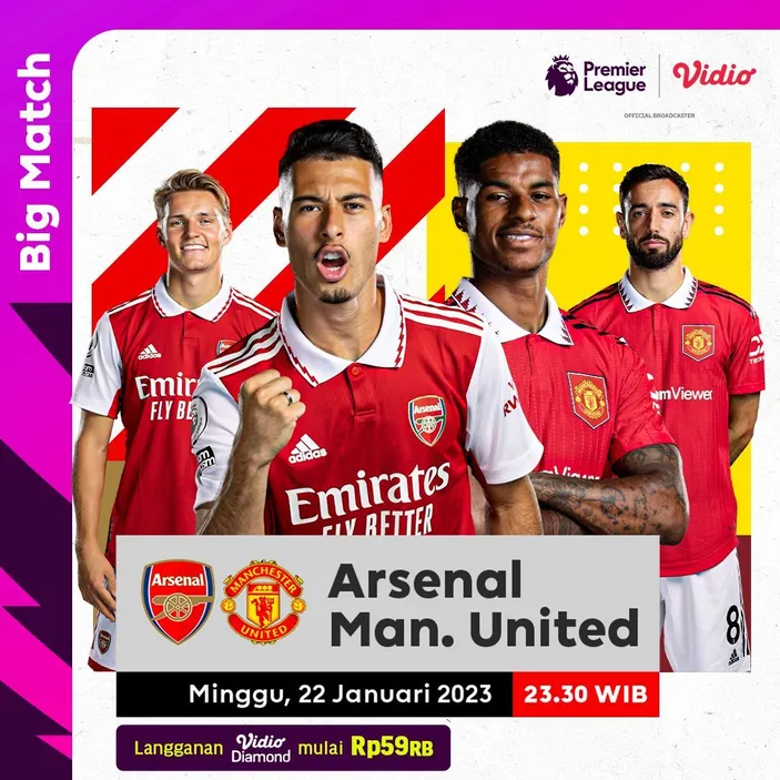 Link Nonton Dan Live Streaming Arsenal Vs Manchester United Di Score