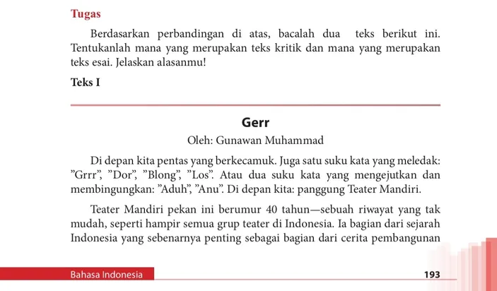 Kunci Jawaban Tugas Bahasa Indonesia Kelas 12 Halaman 193: Mana Yang ...