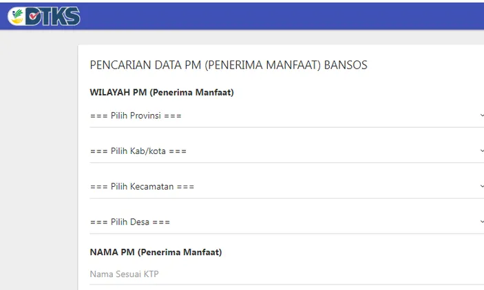 Input NIK KTP Dan KK Ke Cekbansos.kemensos.go.id, Cek Penerima Bansos ...