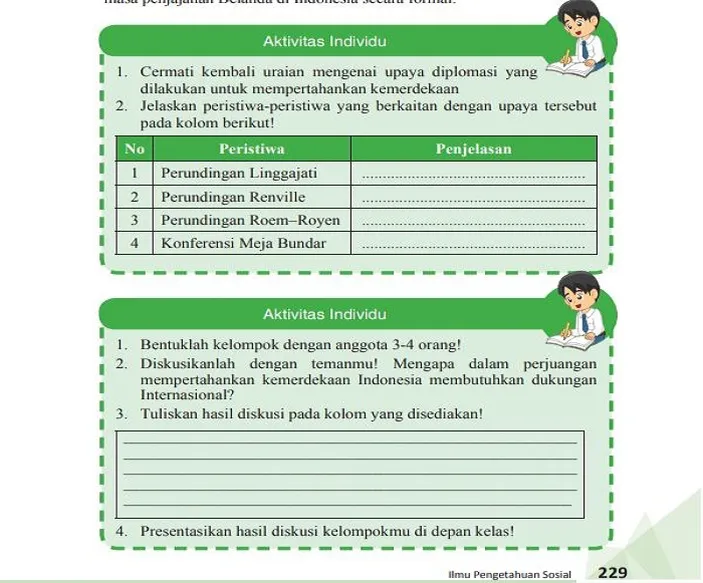 Kunci Jawaban Ips Kelas 9 Smp Halaman 229 Aktivitas Individu Bab Iv Upaya Diplomasi Dan 7238