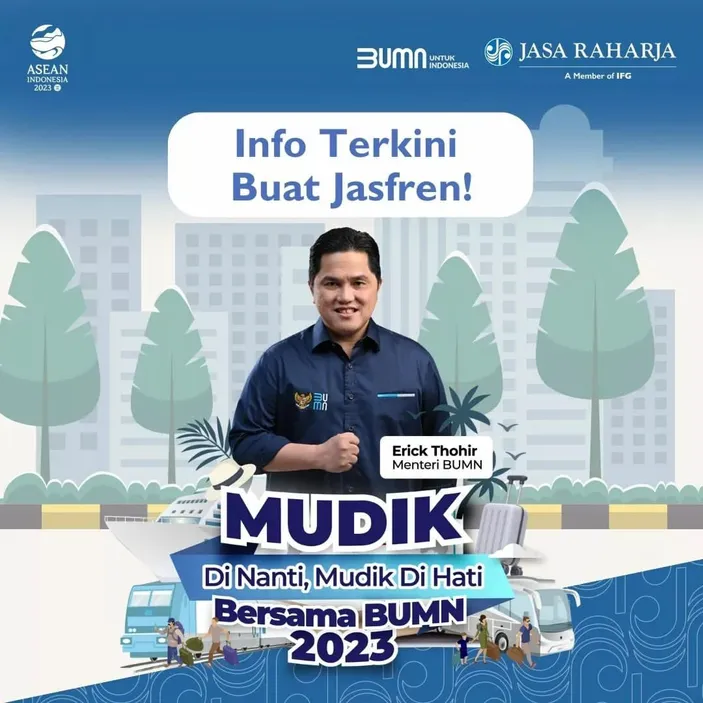 Info Lur! BUMN Buka Pendaftaran Program Mudik Gratis BUMN 2023, Berikut ...