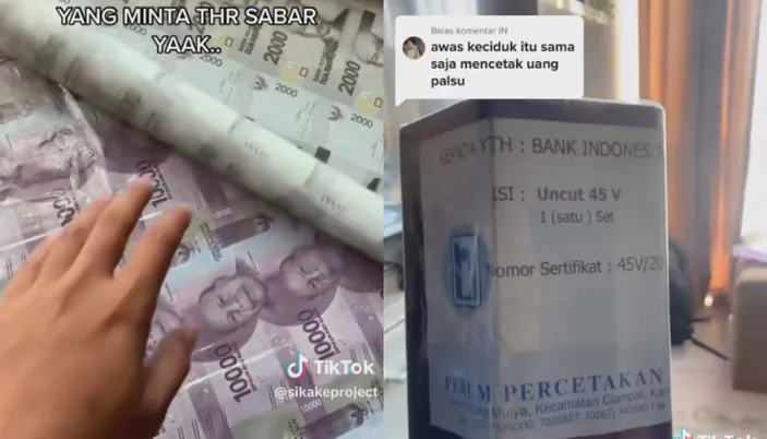 Penampakan Uang Kertas Baru Keluaran BI Belum Dipotong Heboh di Medsos, Sempat Dikira Netizen Uang Palsu