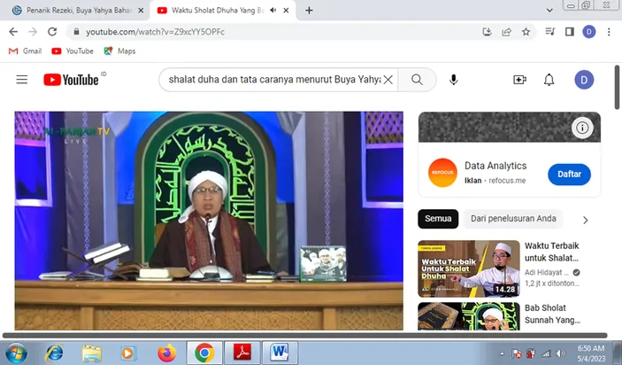 Shalat Dhuha Penarik Rezeki, Begini Penjelasan Buya Yahya Dan Tata ...