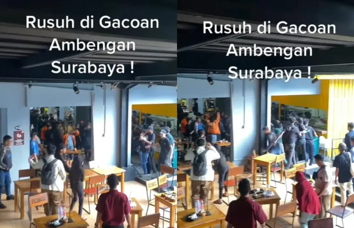 Viral Keributan Di Kedai Mie Gacoan Surabaya Sampai Ada Yang Banting Kursi