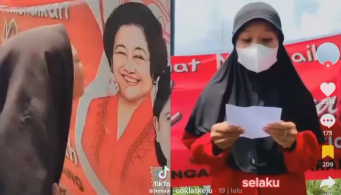 Viral Video Remaja Ludahi Spanduk Bergambar Ir. Soekarno dan Megawati, Orangtua Gemetar saat Minta Maaf
