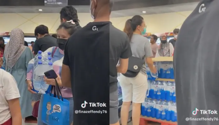 Sejuta Penduduk di Malaysia ‘Menggila’ Serbu Supermarket Demi Mendapatkan Air Mineral
