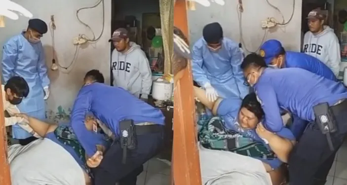 Proses Evakuasi Pemuda Berbobot 300 Kg di Tangerang, Petugas BPBD Turun Tangan