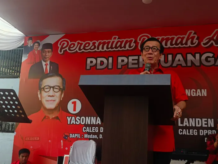 Yasonna Laoly Dari PDI Perjuangan Raih Suara Signifikan Dalam Pemilu ...