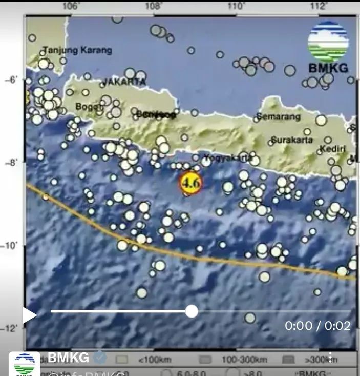 Gempa Terkini Gempa Cilacap 4 6 Sr Hari Ini 5 September 2023