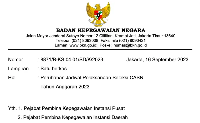 Link Download Jadwal Terbaru CPNS Dan PPPK 2023 PDF Resmi BKN, Apa ...