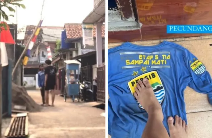 Heboh Video Kuli Bangunan Dilucuti Karena Pakai Baju Persib Bandung