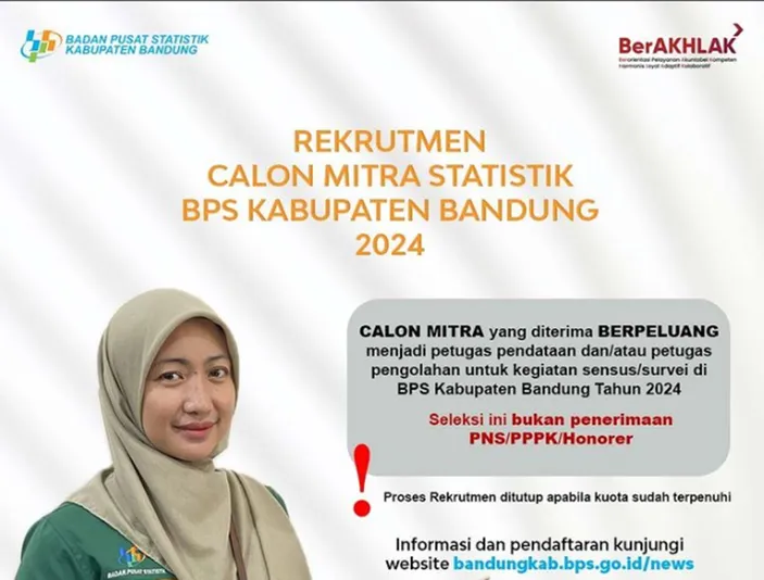 Pendaftaran Rekrutmen Mitra Statistik BPS 2023 DIBUKA! Ini Syarat Dan ...