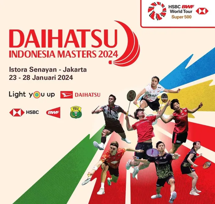 INDONESIA MASTERS 2024 Hasil Drawing Wakil Indonesia di Babak 32 Besar