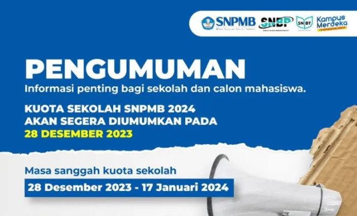 Kuota Sekolah SNBP 2024 Resmi Diumumkan Hari Ini! Simak Link Cek Kuota ...