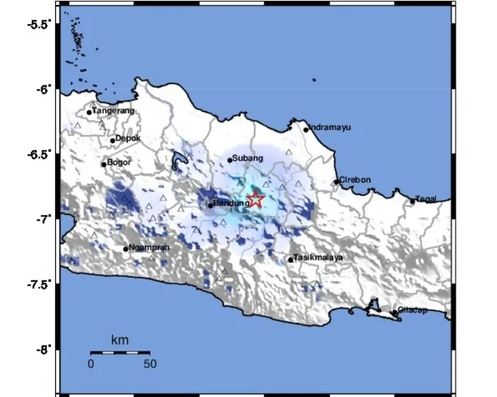 Gempa Terkini M4 1 Guncang Kab Sumedang Hari Ini 31 Desember 2023