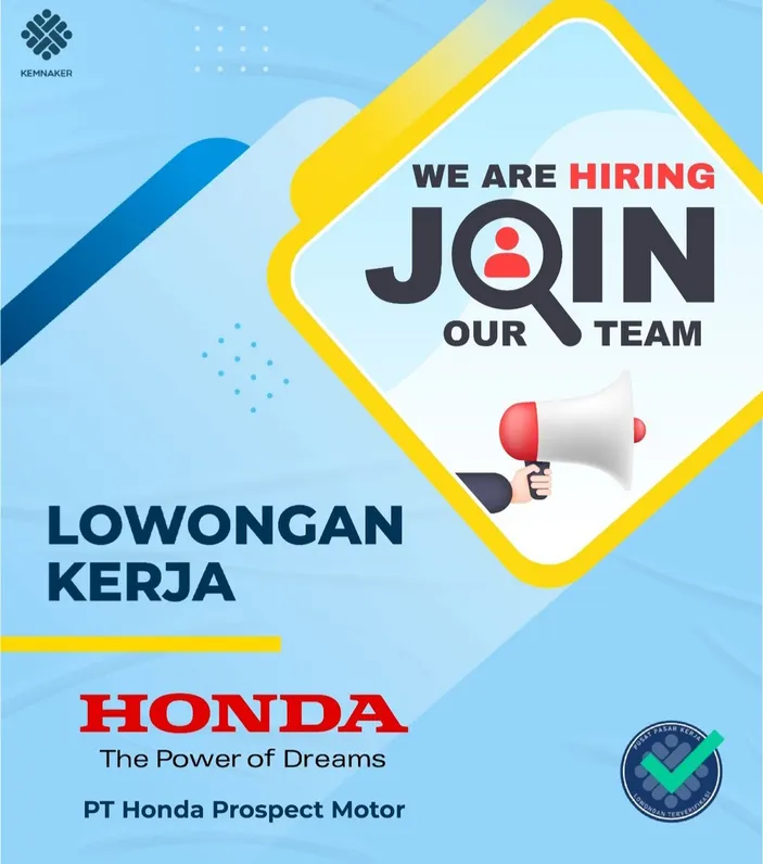 Buruan Daftar! Honda Prospect Motor Buka Lowongan Kerja Berbagai ...