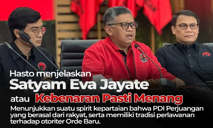 PDI Perjuangan Bersiap Rayakan HUT Ke-51 Dengan Tema 'Satyam Eva Jayate ...