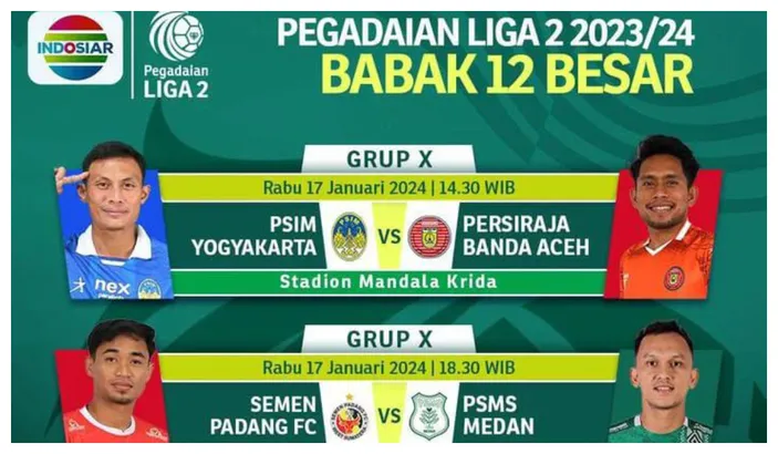 Jadwal Acara Indosiar Hari Ini, Rabu 17 Januari 2024, Jam Tayang LIGA 2 ...